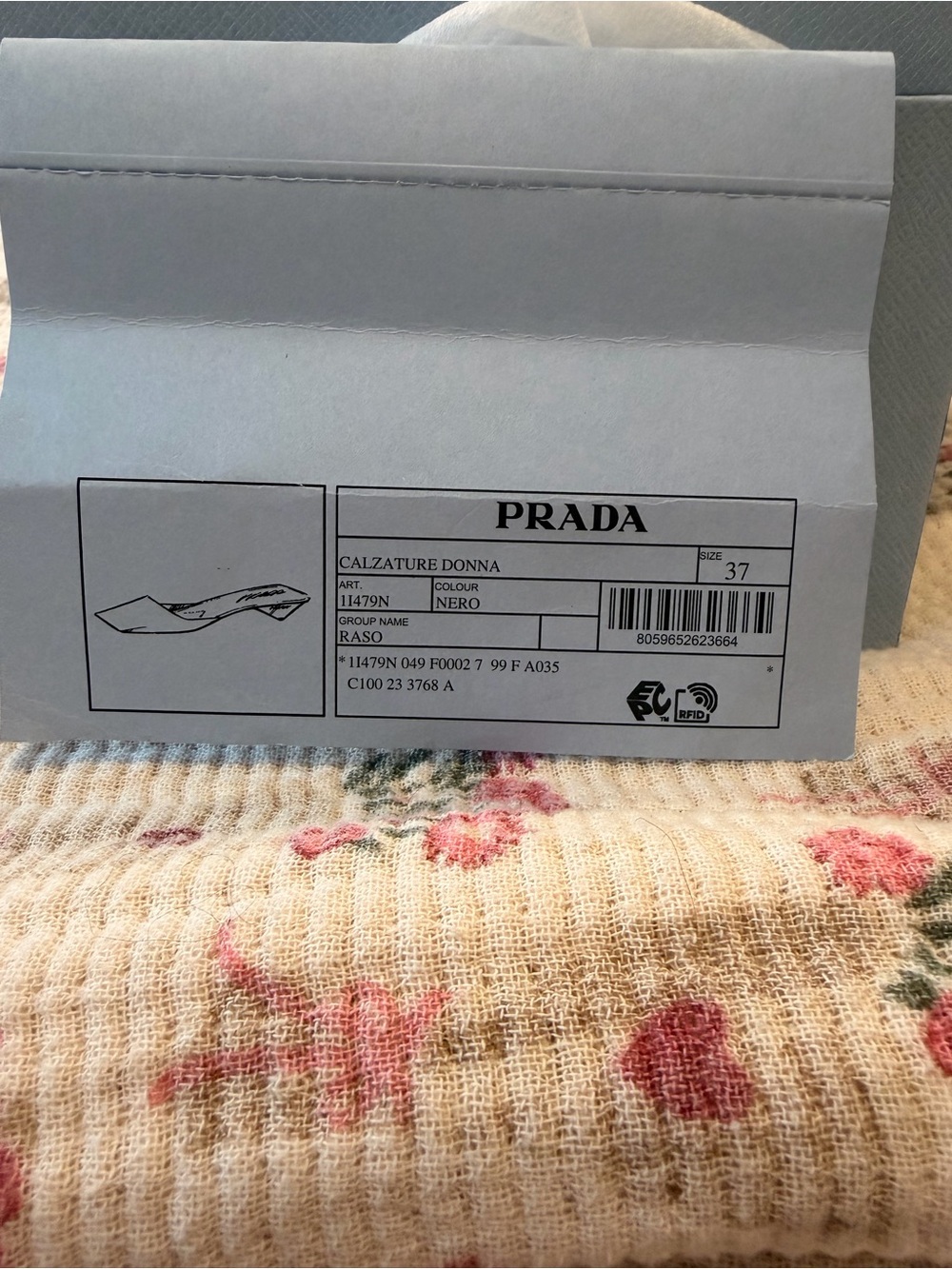 Prada Black Square-Toe Slip-On Mule - Picture 2 of 5